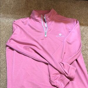 Peter Millar Pink Quarter-Zip Pullover